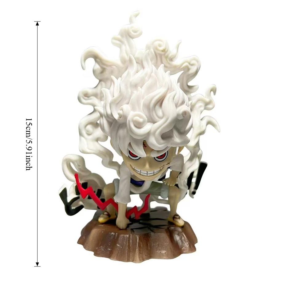 Popular  6Pcs Q Version Small Monkey D Luffy Nami Roronoa Zoro Chopper Usopp Sanji Pvc Action Figures Collectible Model Toys