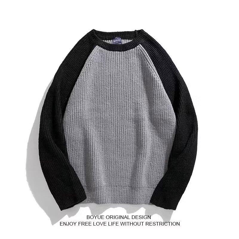 Sweater, Men's, Loose and Lazy Style, High-end, Winter Coat, Winter Thick, Japanese Retro Interior, Men's Knitted Sweater
