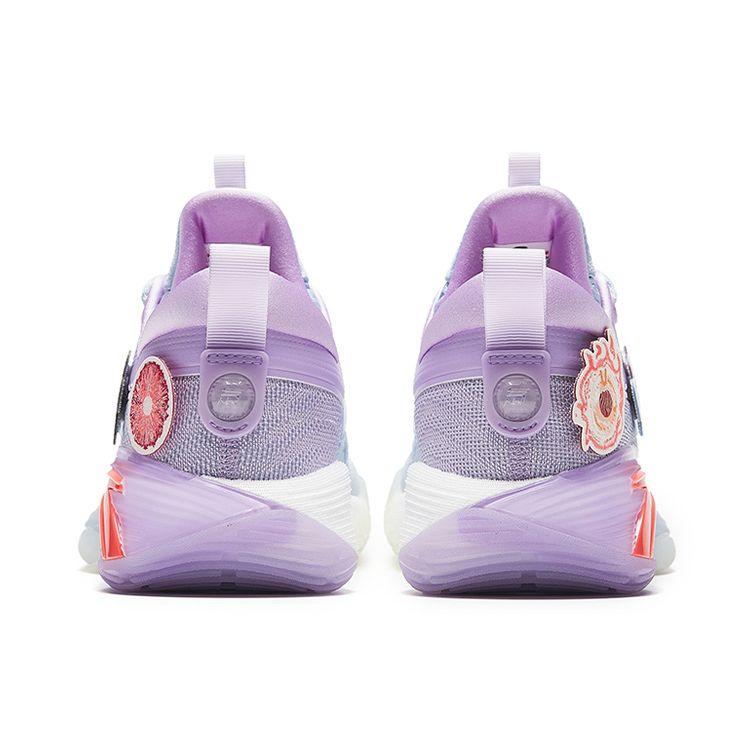 Anta Баскетбольные кроссовки Zup1 Harvest Shock Absorbing Non-Slip Wear-Stick с низким верхом, мужские кроссовки Purple 912331105-1