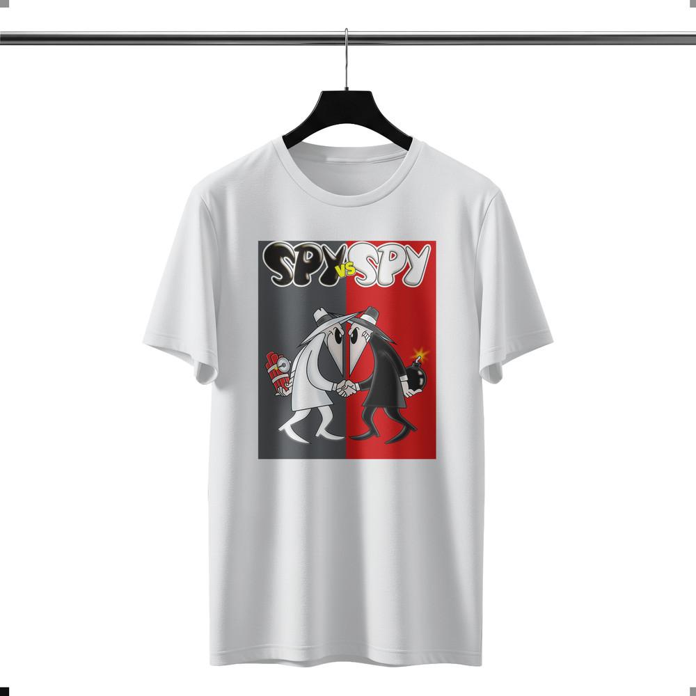 Spy vs Spy Cartoon Logo funny T-Shirt Size S-5XL Made in USA Unisex T-Shirt