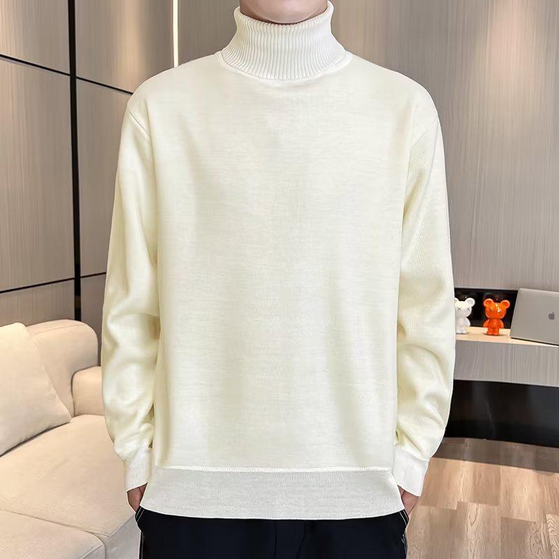 Модный мужской свитер с высоким воротником на осень/зиму 2023 г.