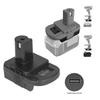 Адаптер для аккумулятора DM18RL для аккумулятора Dewalt/Milwaukee 18 В 20 В Lli-ion Преобразователь для электроинструментов Ryobi 18 В Дрель с USB 5 В 2,1 А