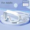 Очки для плавания, силиконовые очки для плавания, большая оправа с берушами для мужчин, женщин и детей, профессиональные очки, аксессуары для плавания