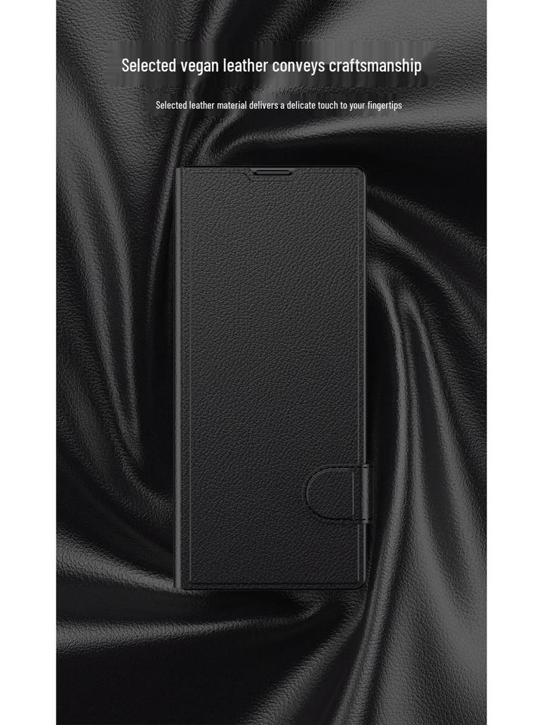 Кожаный чехол-книжка для Samsung Z Fold6: Трансграничный Креативный Бизнес Интегрированный Дизайн Корпус-Экран