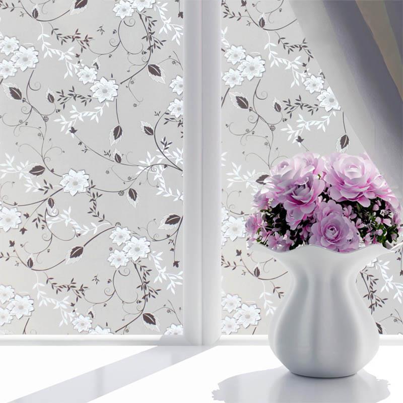 Household Privacy Window Film Frosted Glass Door Film Adhesive Window Cling Stickers Decoration