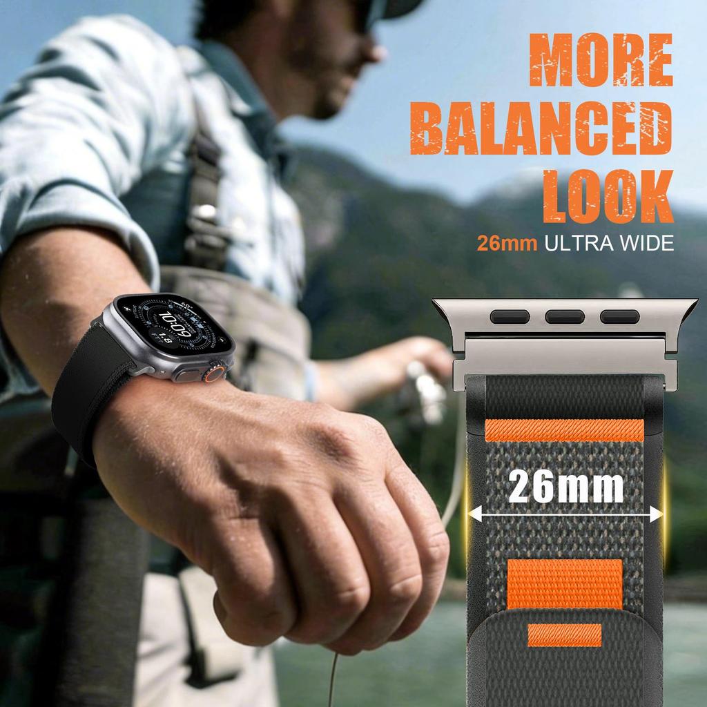 Trail Loop Strap for Apple Watch Ultra 4 3 2 Bands 49mm 46mm 44mm 40mm 45mm 41 42mm Correa Bracelet iWatch Series 12 11 10 SE 9 3