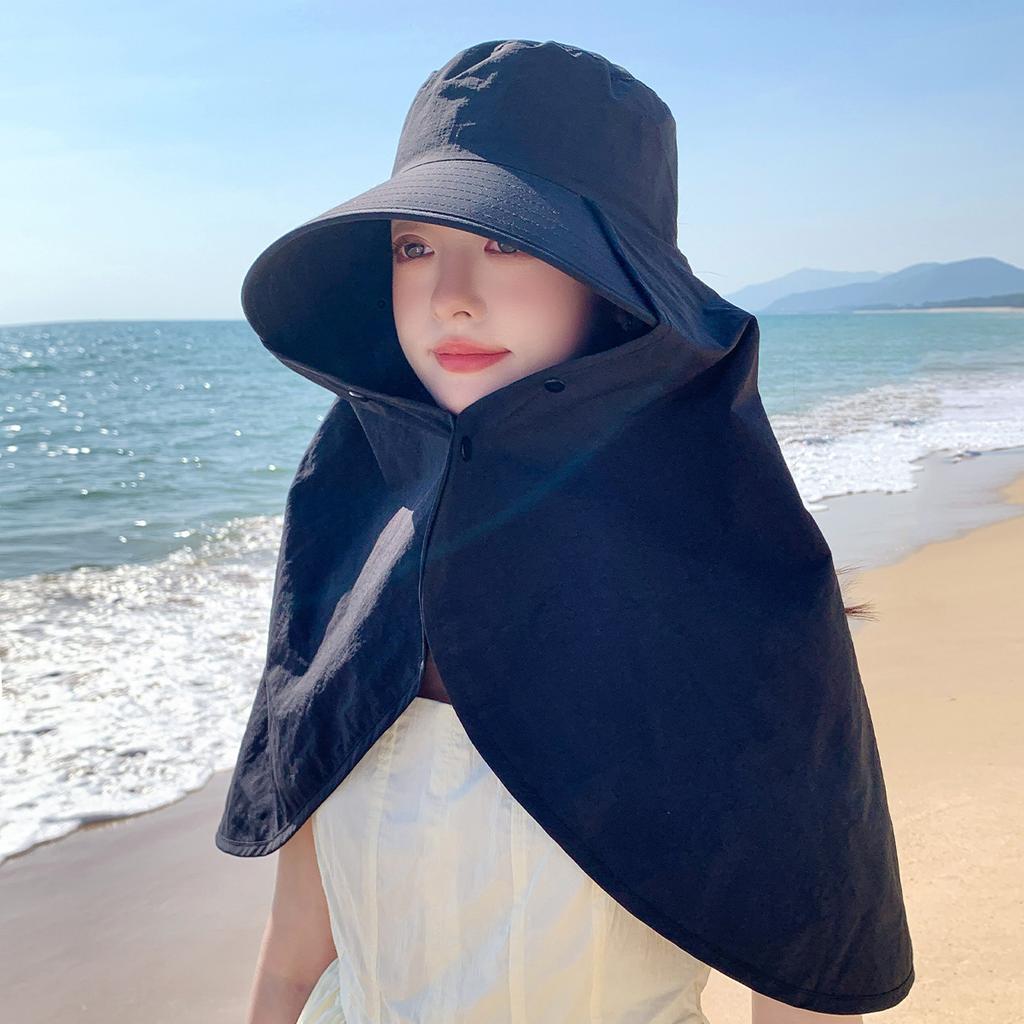 Уличная защита от солнца большая шаль интегрированная шляпа плечи и шея солнцезащитная шляпа защита лица большая шляпа с полями пляжная шляпа рыбака