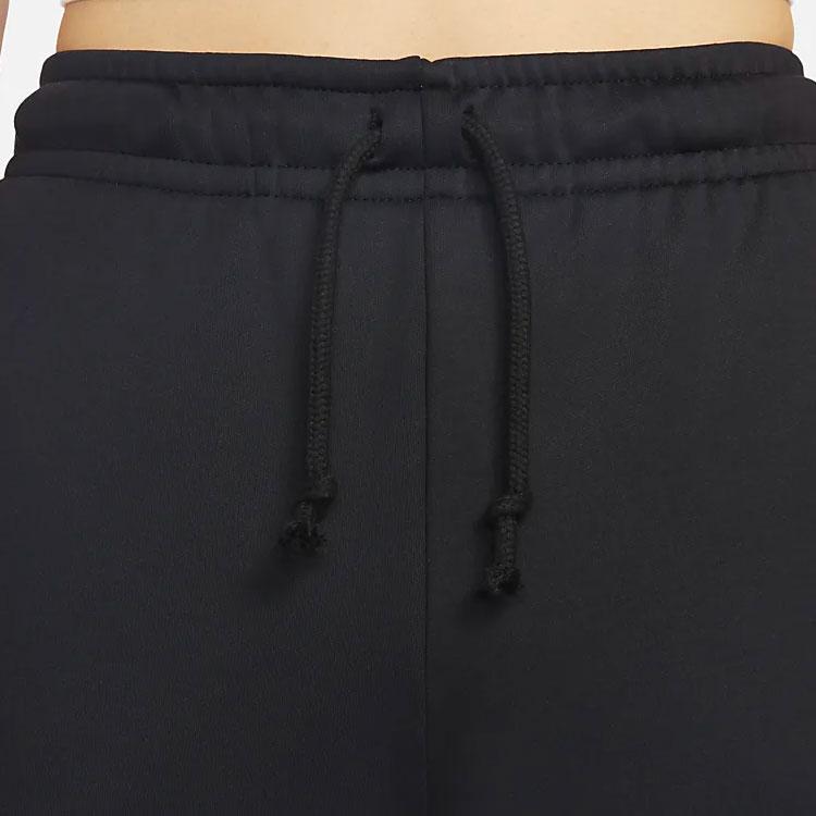 Nike Женские спортивные штаны прямого кроя с логотипом и кулиской Черные DQ5507-010
