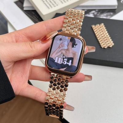 Ремешок из нержавеющей стали с рыбьей чешуей для IWatch 8, 7, 5, 4 SE 38, 42 мм, роскошный браслет для Apple Watch Ultra, 49 мм, 40 мм, 44 мм, 41, 45 мм, ремешок
