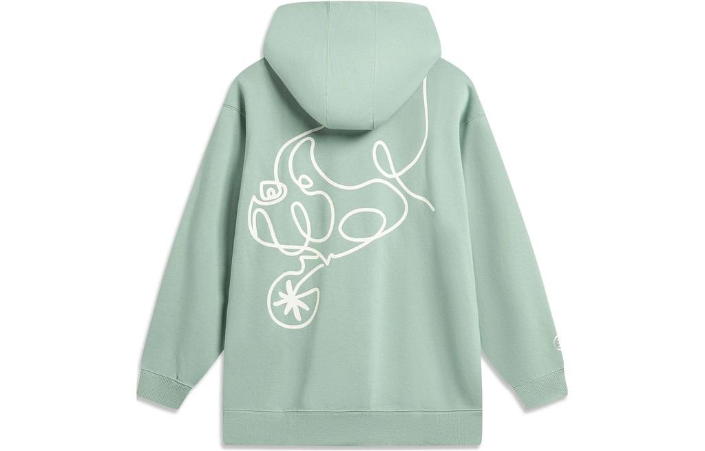 Li Ning Sweatshirt Unisex Jade Smoke Green AWDTC61-2