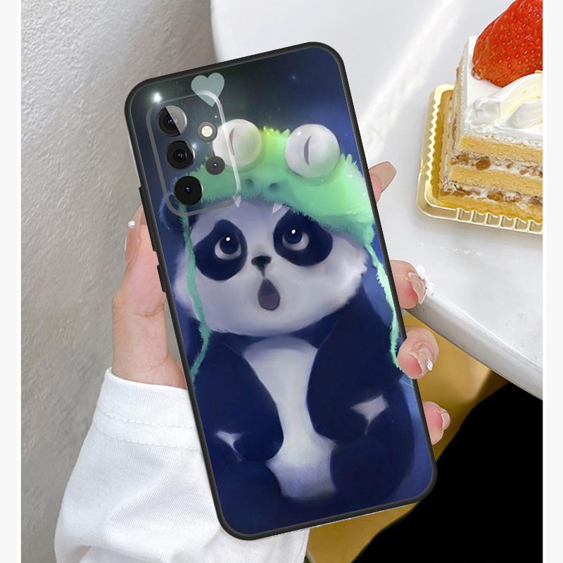 Милый Мультяшный Чехол-Панда Для Samsung Galaxy A54 A34 A14 A15 A35 A55 A52 A32 A12 A51 A71 A33 A23 A13 A53 Чехол