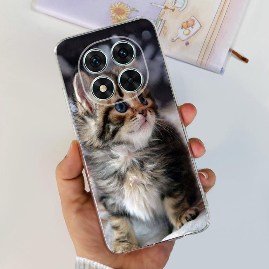 Для Xiaomi Redmi Note 14 14Pro Чехол Coque Мягкий Силиконовый Задняя Крышка Цветок Бабочка Сердце Прозрачный Funda Redmi Note14 Pro Capa