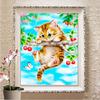 Diamond Embroidery Cat Full Set Diamond Painting Animal Pictures Of Rhinestones Full Round Crystal