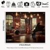 1 PC photography background banner nylon 2D flat surface indoor musical scene warm light theme background cloth