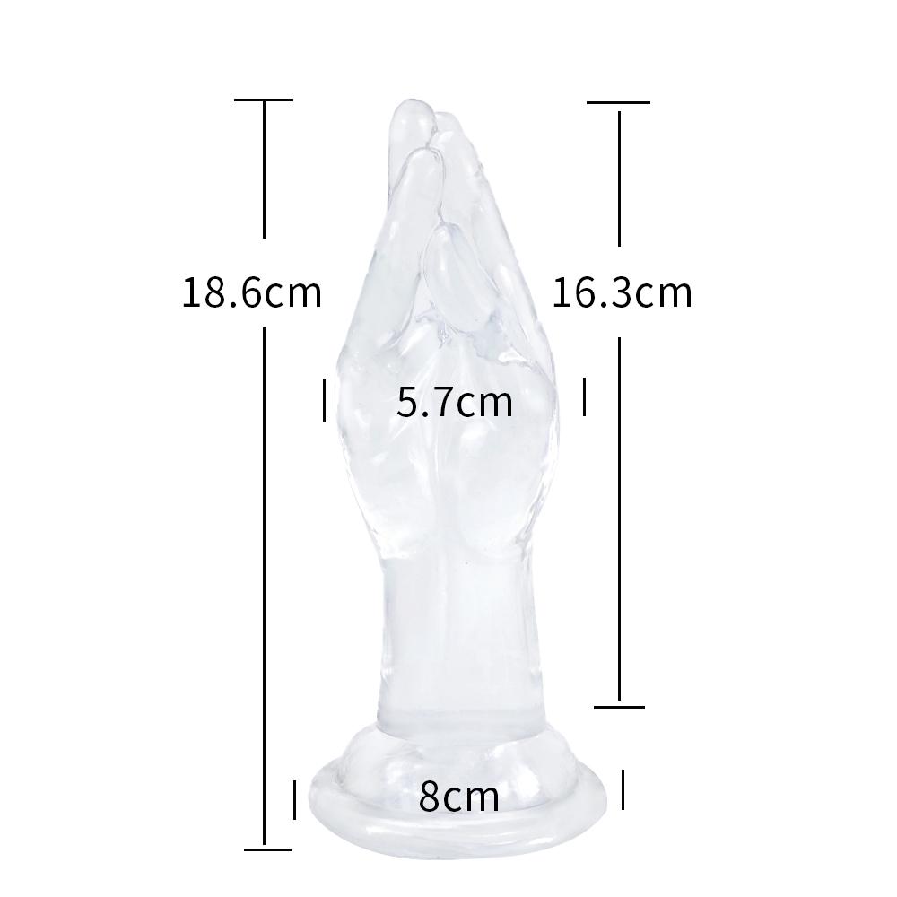 4 Sizes Huge Hands Finger Anal Plug Clear Arm Anus Prostate Massage Big Butt Plug G Spot Masturbation Gay Sex Toys For Women Men