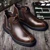 Spring Autumn Boots Men's Leather Shoes Retro British Leather Boots Casual Men's High Tops Short Ankle Boots H983