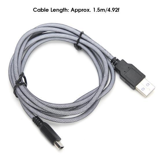 2 шт. 1,5 м ПВХ хост микро USB кабель для зарядки прочный подходит для Nintendo New 3DSXL NDSi 2DS