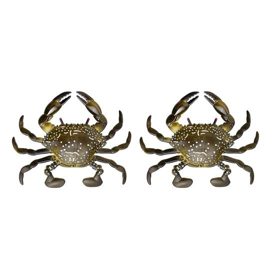 2 шт. 8 см/10 г мягкая приманка для краба плавающая бионическая приманка для краба красочная искусственная приманка TPR аксессуары для соленой воды и пресной воды