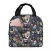 Hollow Knight Insulated Lunch Bag for Women Children Portable Food Boxes Thermal Lunch Box Tote