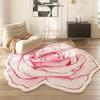 Розовые цветы, украшение гостиной, ковер, ковры во французском кремовом стиле для спальни, ковер большой площади неправильной формы, домашний нескользящий коврик