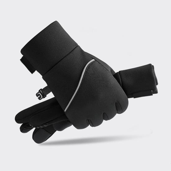 Водонепроницаемые термоперчатки для мужчин и женщин, теплые перчатки с сенсорным экраном, ветрозащитные перчатки с нескользящей ладонью для езды на велосипеде, катания на лыжах, пеших прогулок