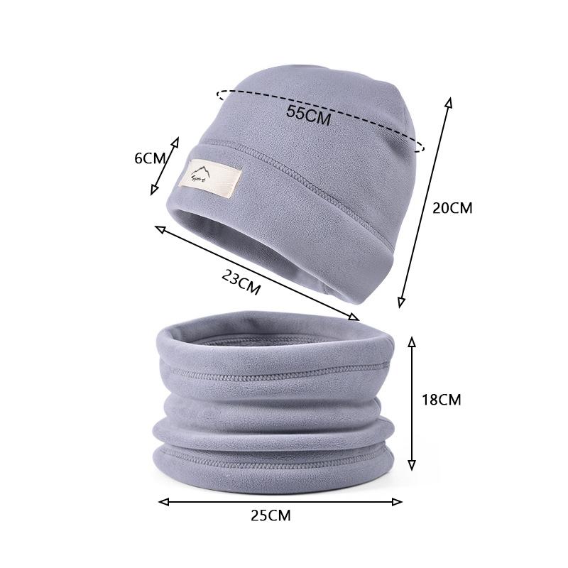 Комплект из 2 предметов: детская зимняя шапка, плюшевая подкладка, теплые уши, шея, детская шапка, шарф, костюм, детская шапка для девочек, мальчиков, аксессуары 8-15 лет