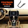ABS Carbon Fiber Interior Center Console Cover Trim For Porsche Cayenne 2011-17