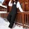 Женские утепленные лыжные брюки Лыжный комбинезон Брюки для сноуборда Регулируемые плечевые лямки Лыжный костюм