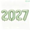 2027 Золотые Короны Фольгированные Цифровые Шары 16 Дюймов Устойчивые к Царапинам для Новогодней Детской Тематической Вечеринки Декор Принадлежности