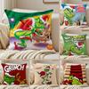 Cool The G-grinchES Pillow Case Sofa and Living Room Decorative Cushion Covers Dust-proof and Mite-proof Invisible Zipper
