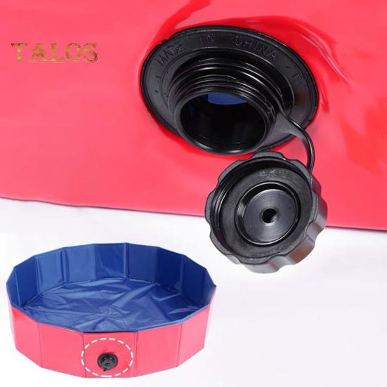 Складной бассейн для домашних животных, большая ванна для собак из ПВХ со сливным клапаном, нескользящее основание, детский бассейн-песочница для использования на открытом воздухе на пляже