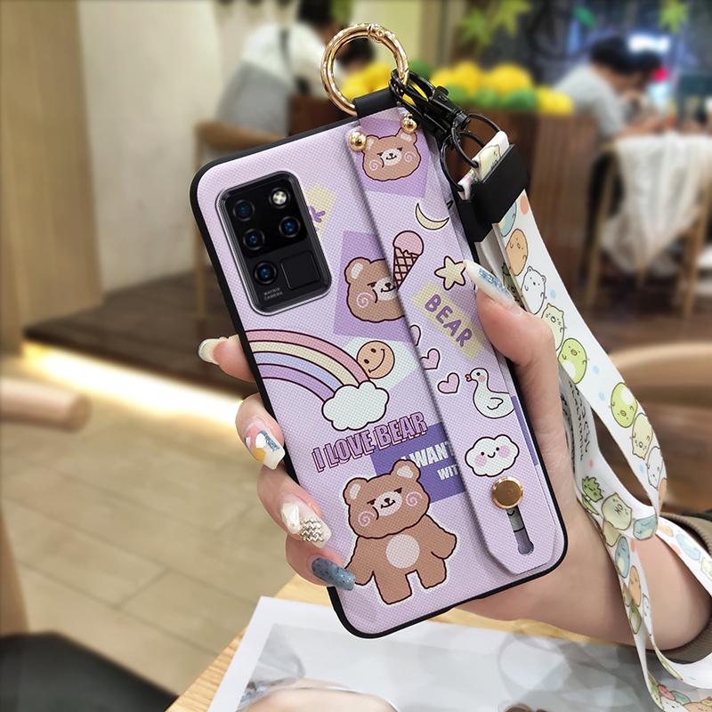 Fashion Design Protective Phone Case For Oukitel C21 Anti-knock Ring Anti-dust Soft case Cute Cartoon Waterproof Durable