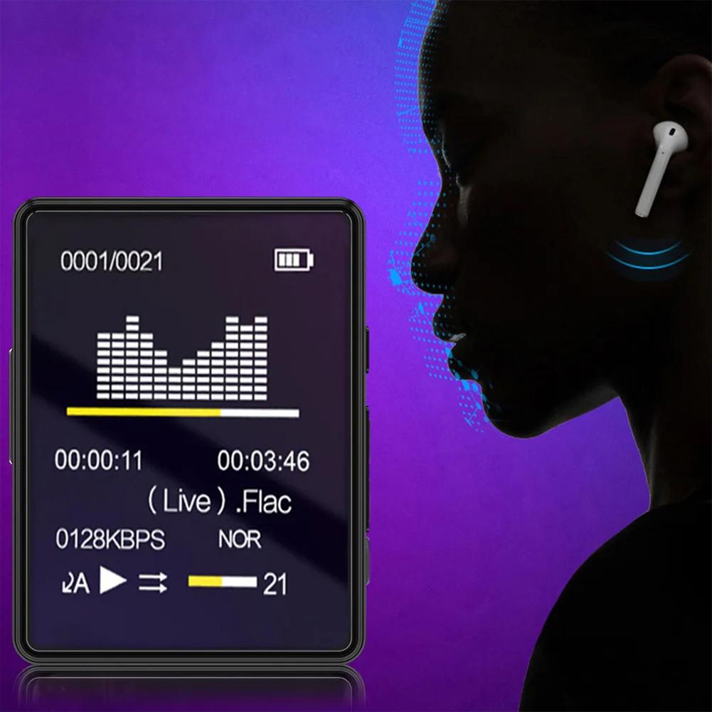 1.8 Inch HiFi MP3 Player Bluetooth MP4 Video Player FM Radio Ebook Audio Recording Walkman Portable Deep Bass Mini Mp3 Player