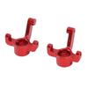RC Car Front Steering Hub Carrier High Strength Alloy Steering Knuckle Front Steering Cup for 1 24 RC Car Red