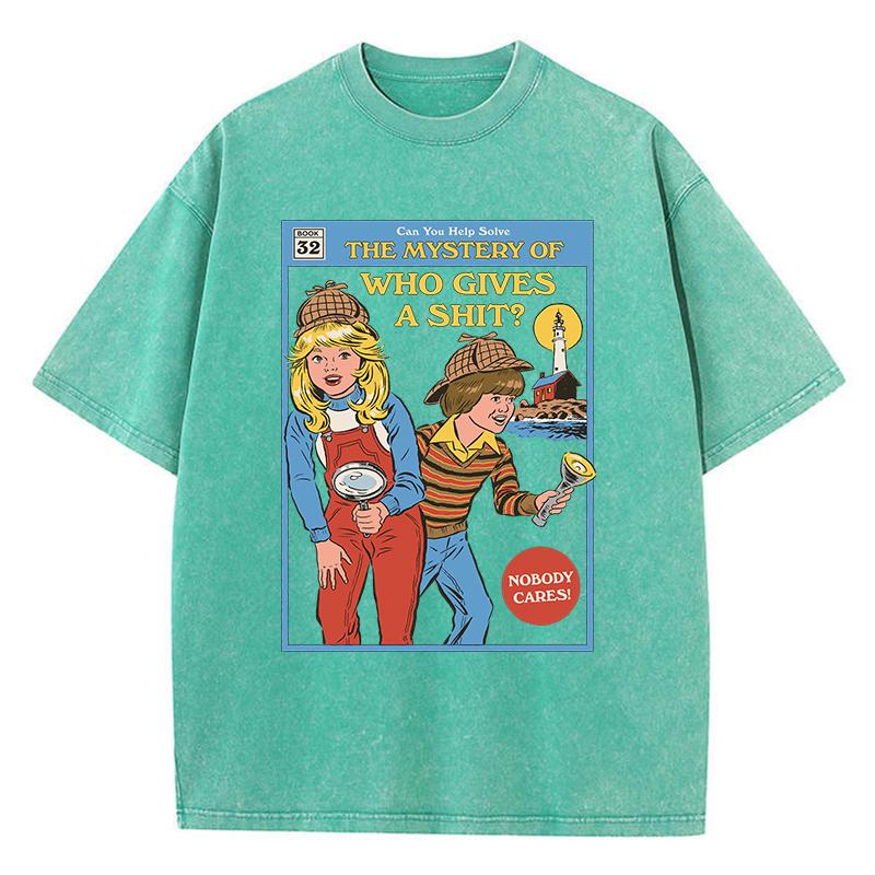 Футболка Who Gives A Shit Printing Cotton Wash для женщин, дышащая, крутая, уличная, повседневная, модная, с коротким рукавом, мягкая, с круглым вырезом