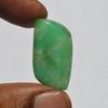 Драгоценный камень хризопраз - натуральный кабошон хризопраза, товары для рукоделия, изготовление ювелирных изделий, 25 карат, необычная форма, 27x15x6 мм
