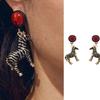 Oil Drop Pendant Zebra Necklace Trend Jewelry Animal  Earrings Personalized Enameled Earrings  Girl