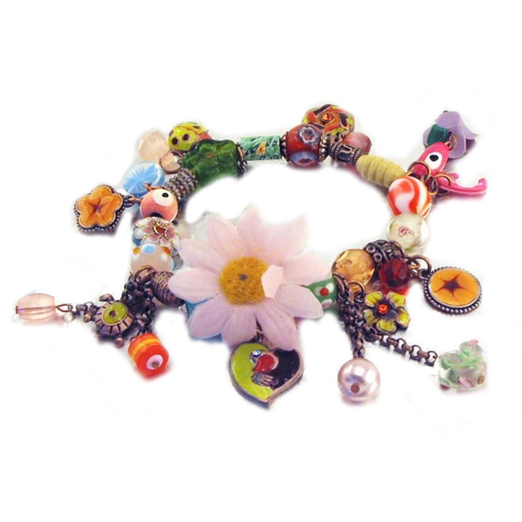 Les Trésors De Lily [C8441] - Tutti Frutti 'Les Romantiques' Designer Bracelet
