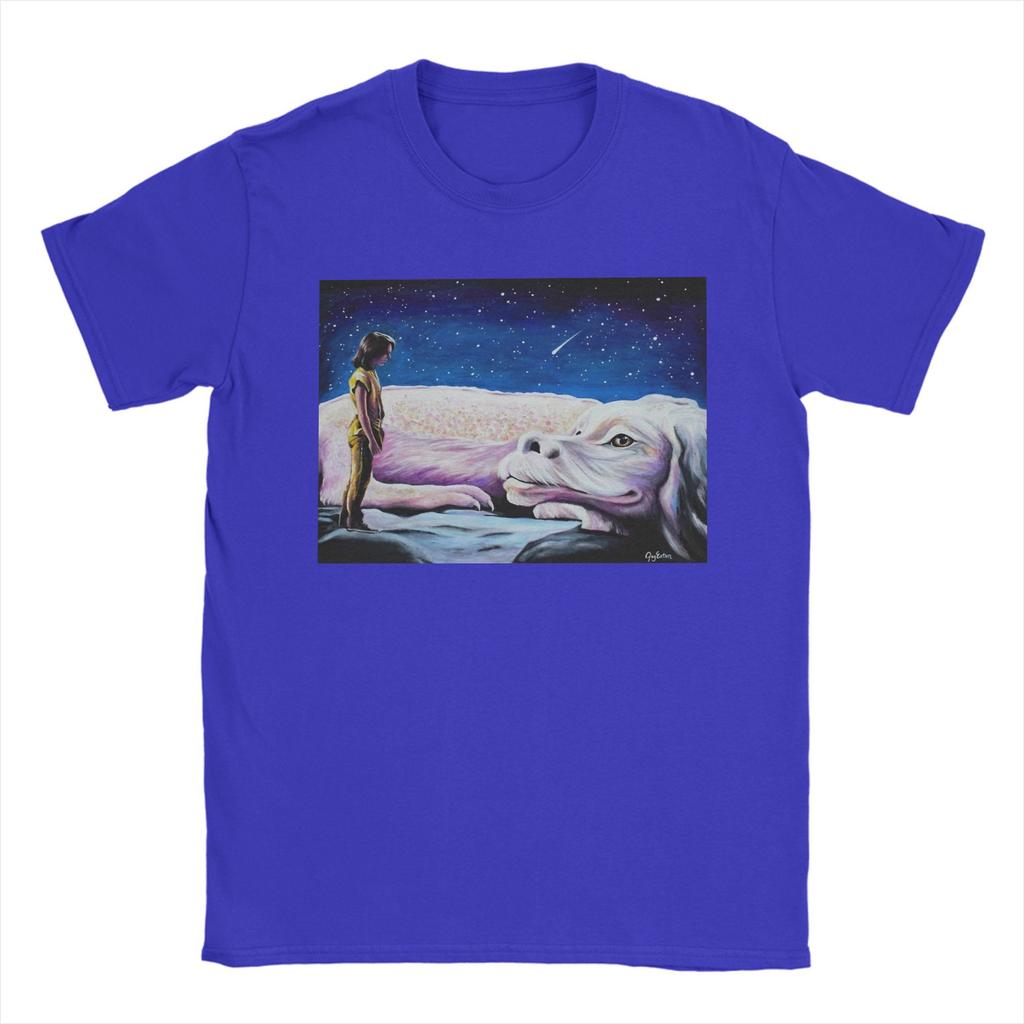 Удачи Бесконечная история фильм Фалькор Хлопковая футболка для мужчин Летняя уличная одежда Футболки Футболка с круглым вырезом Большие размеры Топы