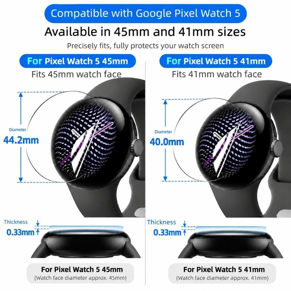 45mm 41mm Screen Protector Film Soft Film HD Screen Protector For Google Pixel Watch