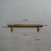 Nordic Modern Brass Knurled Handle for Drawers, Wardrobe, and Cabinets