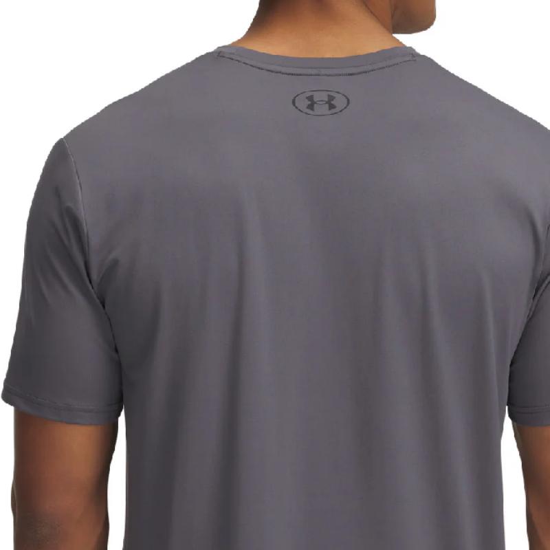 Under Armour Vanish Energy Дышащая Спортивная Удобная Модная Футболка с Коротким Рукавом Мужская Майка Носорог-Серый 1389136-025