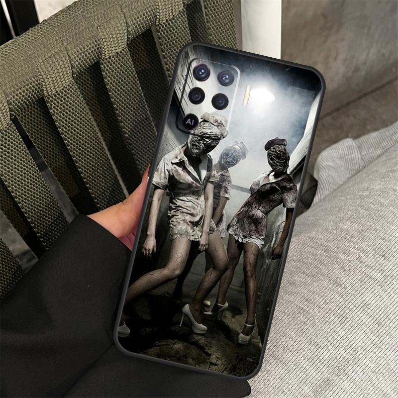 Чехол-медсестра из Silent Hill для Oppo A58 A18 A38 A78 A98 A17 A77 A80 A40 A60 A16 A76 A96 A74 A94 A54 A15 A57S