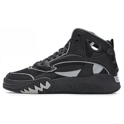 Fusion Desperado Удобные Универсальные Плюшевые Амортизирующие Полувысокие Ретро Баскетбольные Кроссовки Женские кроссовки Черный Серебристый T12W343215FBS