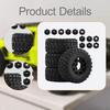 4 Pieces 1/10 RC Short Course Truck Tires and Wheels Accessory Rubber Sturdy Portable Car Part