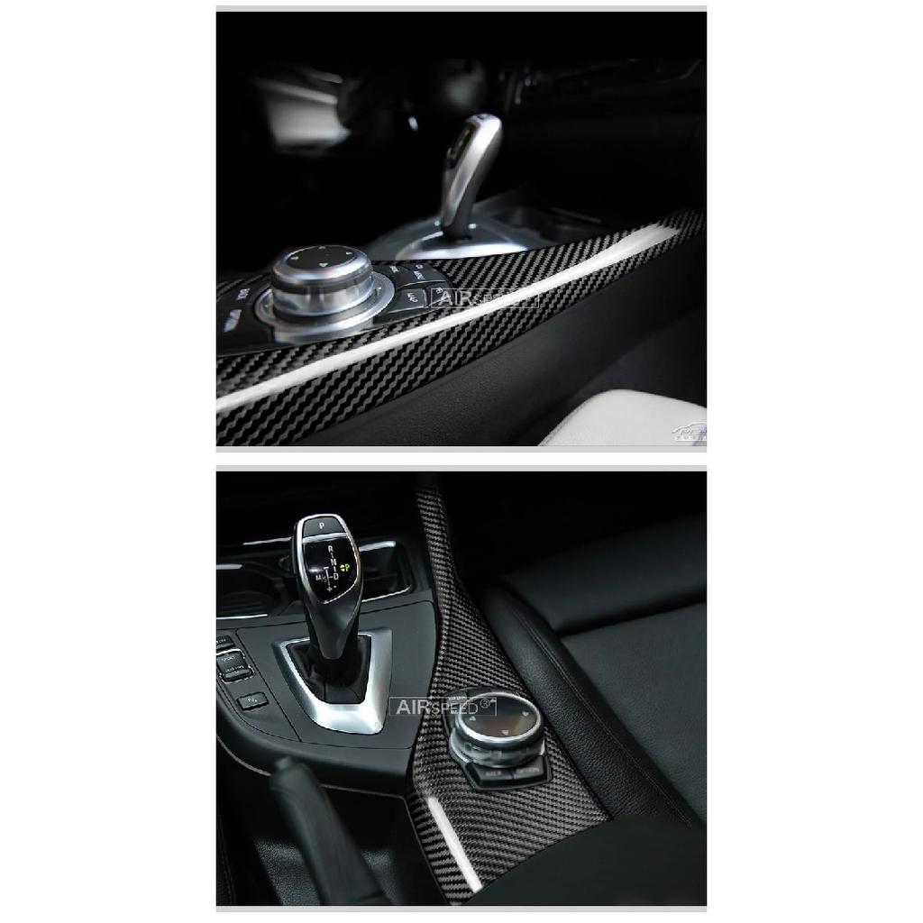 Real Carbon Fiber LHD/RHD for BMW 1 2 Series F20 F21 F22 Accessories Sticker Car Multimedia Knob Panel Cover Interior Trim