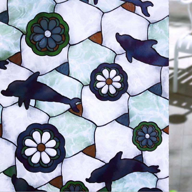 Пленка для окон, защитная пленка для окон, матовая пленка для стекла, без клея, статическая пленка для стекла, анти-УФ-наклейка для окна в ванной комнате, спальне