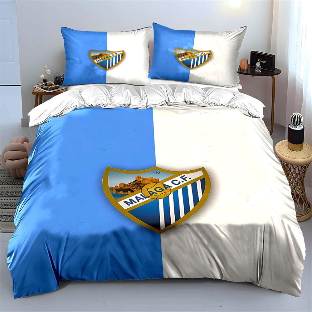 Malaga C.F. Logo Bedding Set Bedding Duvet Cover Set Duvet Cover Pillowcases  (1 * Duvet Cover 2 * Pillowcases, without duvet insert)