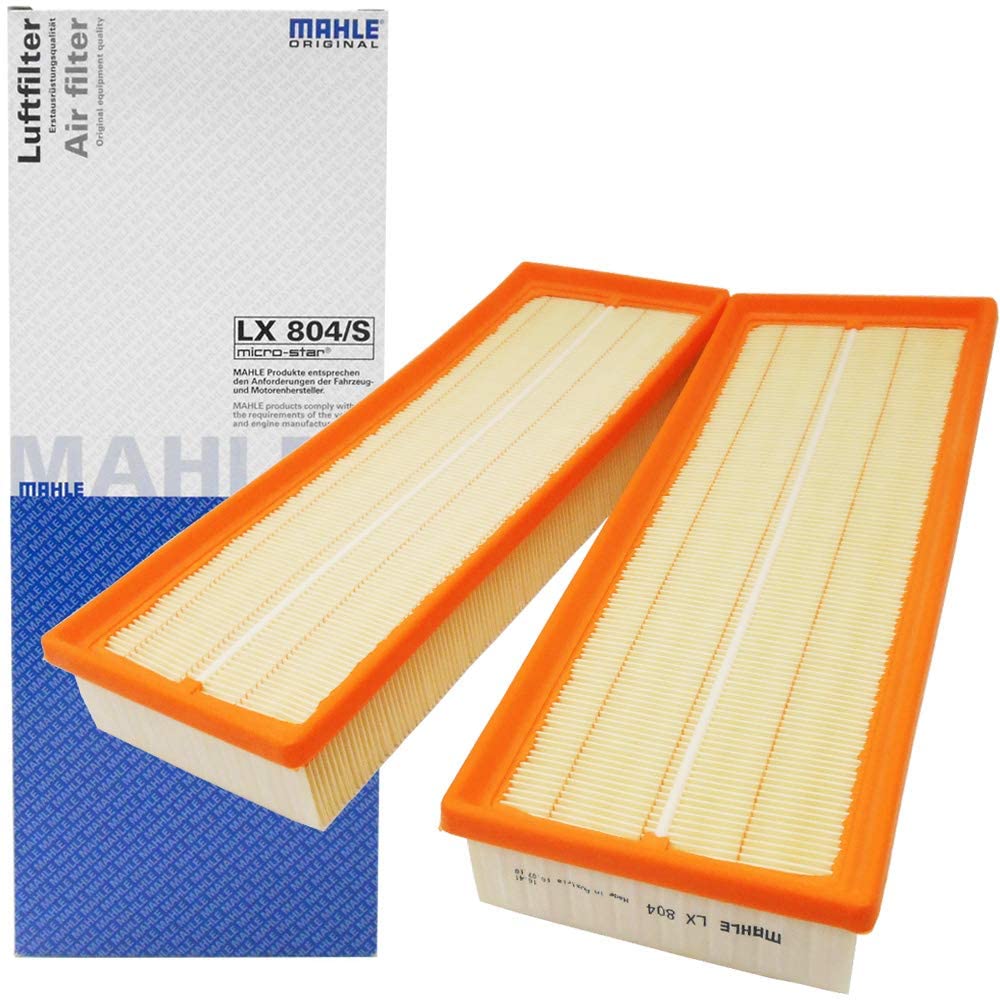 MAHLE Air Cleaner Filters for SLK Pack of 2 Mercedes-Benz C-Class, CL, CLK, CLS, E-Class, G-Class, GL, GLK, M-Class, R-Class, S-Class, SL, (W164,