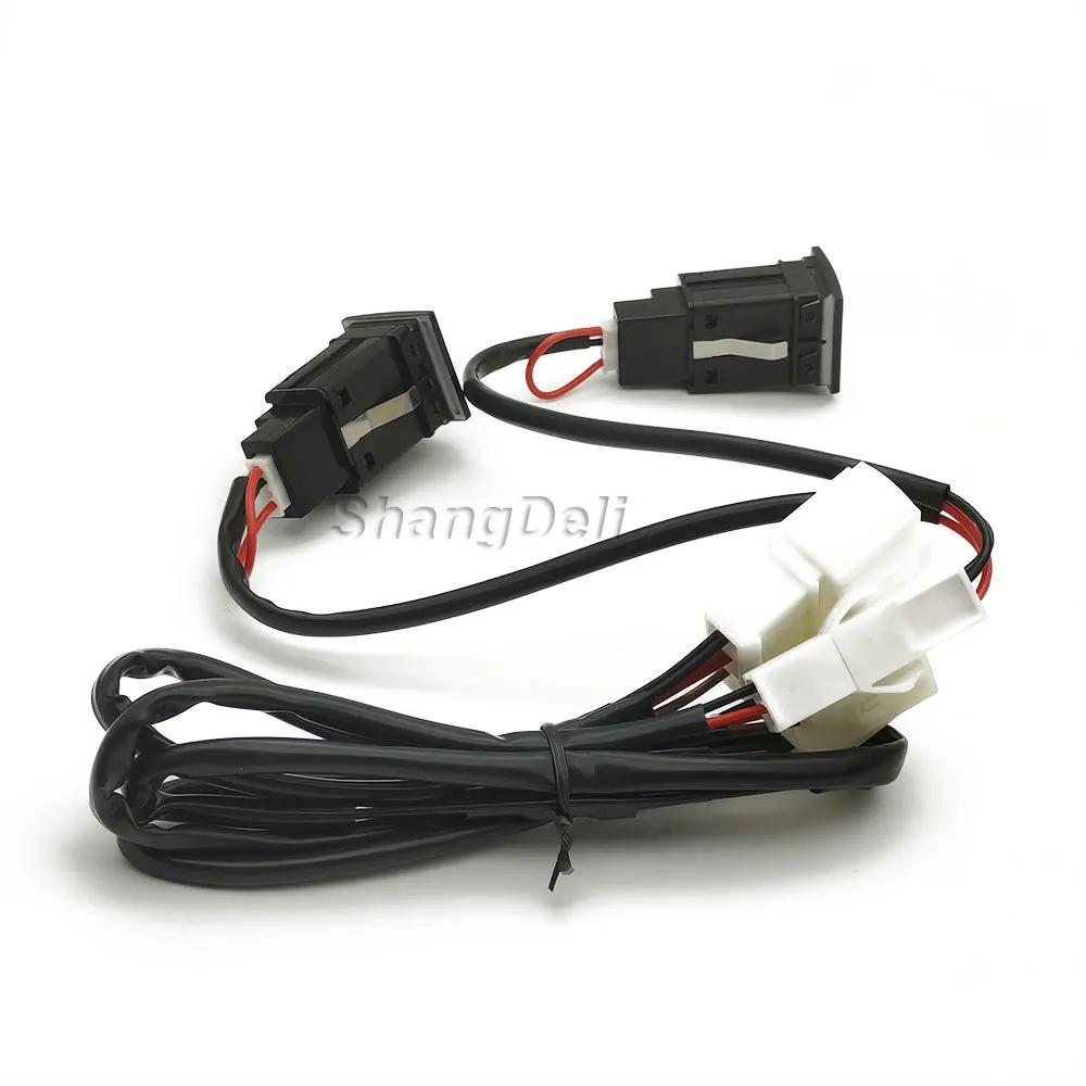 Автомобильное USB-зарядное устройство для VW Golf 6 Jetta 5 MK5 Scirocco 2006-2012 PD Quick Charge QC3.0, кнопка автомобильного адаптера для зарядки телефона